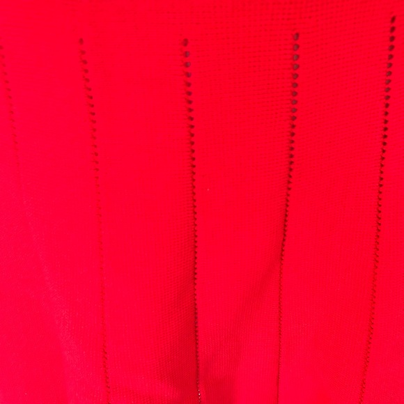 🌿 PORTMANS 🌿 sleeveless red fit and flare dress with pleated skirt size XS - Picture 3 of 7